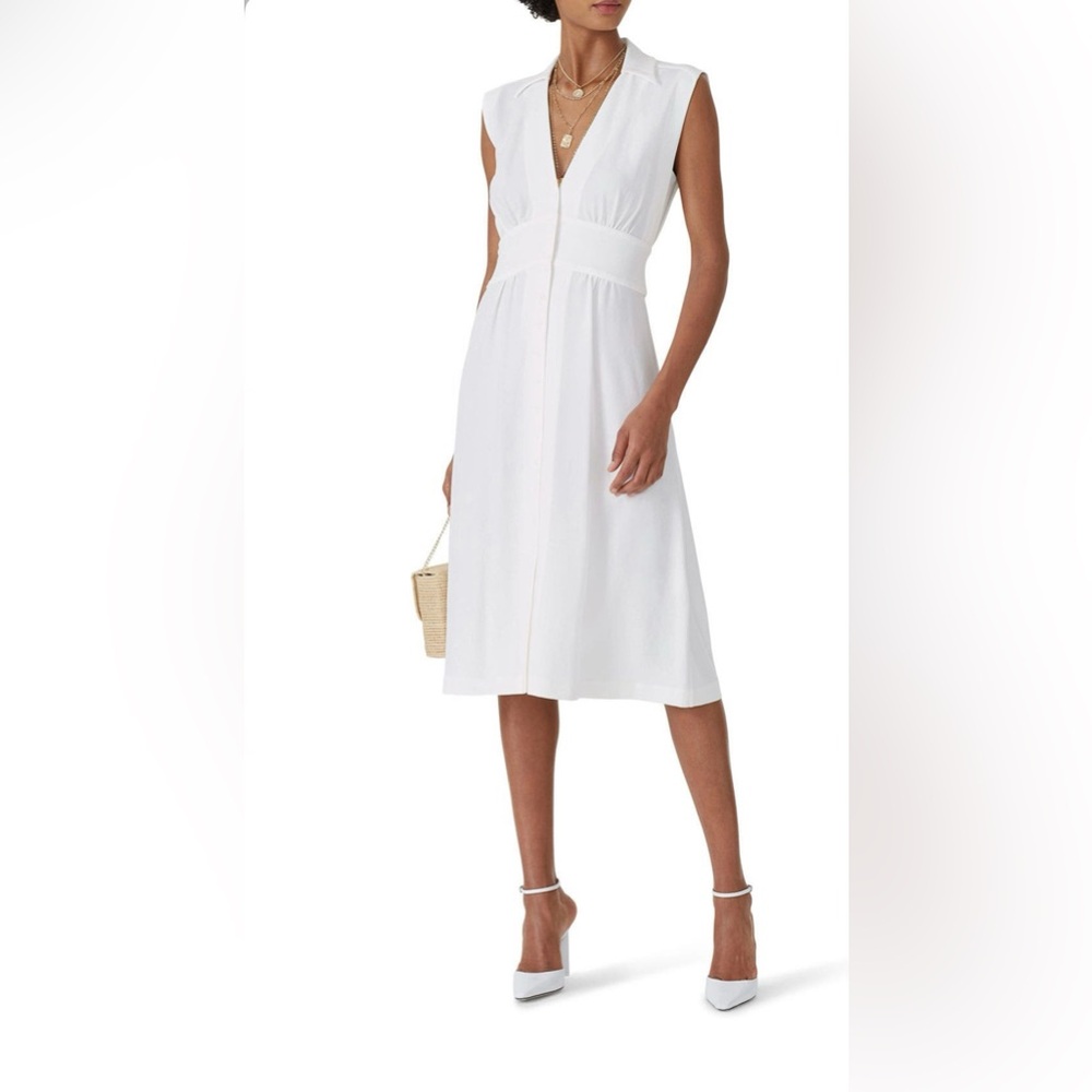 ba&sh White Sleeveless Dress